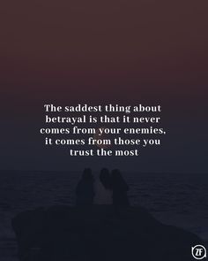 two people sitting on top of a rock with the words, the saddest thing about