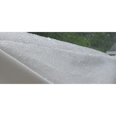 water droplets are on the surface of a mattress