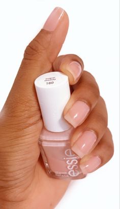 Essie Nude Colors, Sugar Daddie Essie, Blush Nail Polish, Feminine Nails, Muted Pink Nail Polish, Essie Nail Polish 2022, Essie Nail Polish Light Pink, Essie Pink Nail Polish, Pinked To Perfection Essie