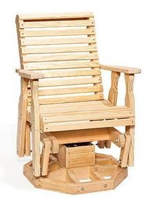 a wooden rocking chair sitting on top of a white background