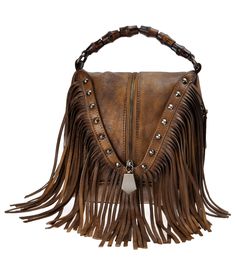 PRICES MAY VARY. Size:8.5 x 8.7 x 6.5 inches / 21.5 * 22 *16.5 cm Perfectly sized with boho look. This petite dip-dye leather bag features fringe edge, and an adjustable shoulder strap for shoulder or crossbody wear Hand wiping color with different texture,natural and special for you! *when you receive this fringe bag, please ask a man to tighten the zip clasp up* Pouch style with zip closure in the middle. the stereo bag shape and the special handmade bamboo strap,Suits both daily and vacation Leather Fringe Purse, Leather Fringe Bag, Fringe Purse, Trendy Hat, Stylish Handbags, Fringe Bags, Boho Bags, Hand Strap, Sun Exposure