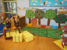 children's playroom with wooden floors and toys