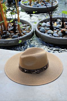 One of our best-selling styles is back with a new, killer faux snakeskin trim! Say hello to your newest obsession: The Sienna Hat. Incredible quality. An amazing shape-- a rancher style hat with perfectly styled brim and structured crown. It's your outfits' plus-one. This straw hat is the ultimate style piece in a water proof fabrication, neutral faux snakeskin band and tiny Swarovski crystal embellishment. Brim Diameter Approx. 4” Crown Approx. 4” Adjustable Inner Tie Adjustable Sun Hat For Fall Vacation, Wide Brim Sun Hat For Beach In Fall, Brimmed Straw Hat For Fall Vacation, Fall Vacation Brimmed Straw Hat, Fall Vacation Straw Hat With Short Brim, Wide Brim Straw Hat For Beach In Fall, Short Brim Sun Hat For Fall Vacation, Wide Brim Straw Hat For Fall Vacation, Wide Brim Fall Vacation Hat