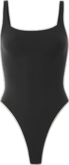 Sleek Black Bodysuit For Workout, Black Minimal Stretch Bodysuit For Swimming, Black Second-skin Bodysuit For Workout, Black Second-skin Elastane Swimwear, Black Bodysuit With Minimal Stretch, Black Elastane Bodysuit With Minimal Stretch, Sleek Black Second-skin Swimwear, Black Second-skin Bodysuit For Athleisure, Black Second-skin Athleisure Bodysuit