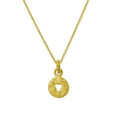 From our Old Money Collection, our 18k Gold Mini Money Charm Necklace embodies our desire for balance through form and texture. A modern statement representing timelessness, the circular nature of this element has no beginning and no end. A symbol of eternal beauty. 18k Gold Mini Money charm a delicate chain Charm measures approximately 5/8" (including jump ring 18k gold delicate chain - your choice of 16", 18" or 20" length Hand-crafted in Los Angeles, California Mini Money, Money Collection, Eternal Beauty, Geometric Jewelry, Circle Pendant, Jump Rings, Wabi Sabi, Old Money, Minimalist Fashion