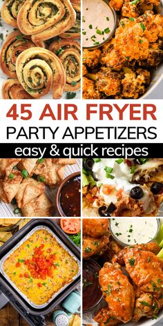 air fryer party appetizers easy and quick recipes