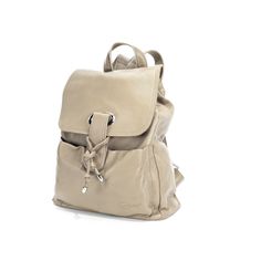 AmeriLeather Miles Leather Backpack, White Chic Soft Leather Travel Backpack, Chic Soft Leather Backpack, Classic Beige Backpack For On-the-go, Chic Leather Backpack With Leather Handles, Classic Beige Leather Backpack With Adjustable Strap, Soft Leather Softback Backpack For On-the-go, Classic Beige Backpack With Zipper Closure, On-the-go Soft Leather Softback Backpack, Chic Backpack With Leather Backing