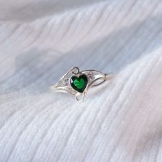 Natural Zirconia And Crystals Ring 925 Silver Vintage Earrings D56 Size 9 New, Excellent Condition Green Cubic Zirconia Heart Cut Jewelry, Silver Heart Ring For May Birthstone Gift, Heart Cut Cubic Zirconia Jewelry For May Birthstone, Emerald Jewelry For Valentine's Day Gift, Anniversary Hallmarked Cubic Zirconia Birthstone Ring, Green Sterling Silver Heart Cut Rings, Sterling Silver Heart Rings With Emerald, Green Sterling Silver Jewelry For Valentine's Day, Sterling Silver Heart Rings For May Birthstone