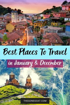 the best places to travel in january and december