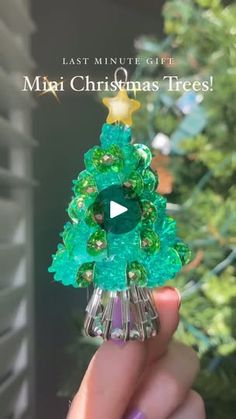 7.9K views · 1.4K reactions | Perfect size for average NYC apartment! 😘🎄 These could be cute ornaments or for your calico critters, supplies is below for exact numbers and sizes for everything! 💕

Supplies:
Safety pins (1.1 inch size) I used eleven total 
Starburst beads 
Green sequins
Small gold + silver beads
Artistic wire (any size but I used 26 gauge)
Star topper 
Round nose pliers 

I also got glued everything to keep it in place 😁
#lastminutegifts #christmasdiy #holidaydecorating #easytutorial #cutecrafts #christmastreedecoration | 🌷Kristen’s creations🌷