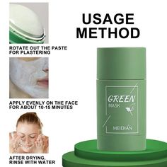 Description: SPECIFICATION: Net content: 40gPacking method: boxedProduct efficacy: Contains green tea ingredients, fresh and natural, softens old dead skin cells and cleans pores and dirt; balances excess oil on the skin, replenishes moisture and nutrition to the skin, and makes the skin soft and shinyPackage Include: 1*Green tea solid maskADVANTAGES:1. The product adopts a rotating head design, which is more convenient to use and not easy to get your hands dirty.2. The texture is fine and smoot Tea Ingredients, Blackhead Mask, Green Tea Mask, Cleansing Mask, Skin Pores, Clean Pores, Head Design, Green Tea Extract, Oil Control