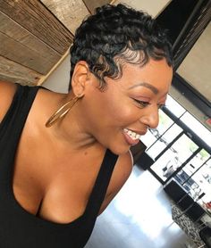 Finger Waves Short Hair, Short Relaxed Hairstyles, Finger Wave Hair, Black Hair Short Cuts, Finger Wave, Natural Hair Short Cuts, Cut Life, Short Hair Black, American Hairstyles