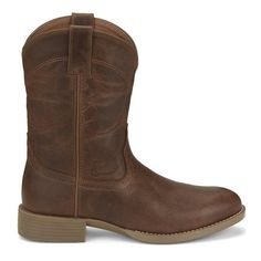 The 10 Inch Kilgore from the Stampede lineup, where comfort effortlessly combines with rugged allure, now enhanced with a oil and slip resisting rubber outsole for extended endurance. Enjoy unparalleled comfort with every step in these non-metallic airport friendly boots. Size: 9.  Color: Brown.  Gender: male.  Age Group: adult. Cowboy Casual, Justin Boots Womens, Square Toe Cowboy Boots, Square Toe Western Boots, Cowboy Shoes, Mens Cowboy Boots, Boots Mens, Justin Boots, Wide Shoes