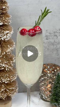 Val- Cocktails & Mocktails on Instagram: "Winter French 75✨❄️

This one is perfect for Christmas or New Years for a cozy night in!

✨Cocktail Recipe
- 1 oz @stratuspheregin (gifted)
- 1/2 oz lemon juice
- 3/4 oz white cranberry juice
- white edible glitter
- champagne 
- garnish: cranberries & rosemary

#cocktails #french75 #christmas #christmasrecipes #christmascocktails #cocktailrecipes"