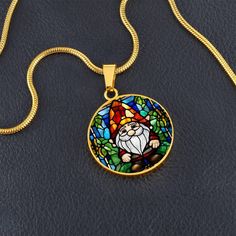 Introducing our Garden Gnome Necklace, pendant, or bangle bracelet - the perfect gift for any gardener! This best-seller is guaranteed to exceed your highest expectations. Crafted from high quality surgical steel with an option for an 18k gold finish, our patent-pending jewelry is a must-have keepsake for yourself or your loved ones. You can even add a custom photo of your loved ones, friends, or pets to create a truly unique piece. Don't miss out on the chance to engrave the back of the pendant Christmas Gift Stainless Steel Jewelry, Spiritual Jewelry For Christmas Gift, Cute Garden, Necklace Cute, Whimsical Jewelry, Garden Gnome, Luxury Necklace, Mom And Grandma, Jewelry Christmas