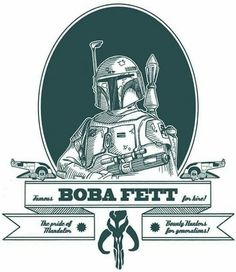 boba fett star wars t - shirt design