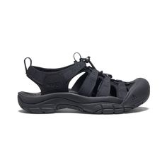 Women's Black Water Hiking Sandals - Newport H2 | KEEN Footwear Fuzzy Heels, Adventure Sandals, Womens Casual Boots, Over The Calf Socks, Hiking Sandals, Waterproof Winter Boots, Shoes Summer, Pull On Boots, Triple Black