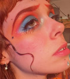 E Girl Makeup, Club Makeup, Couture Makeup, Kidcore Aesthetic, Alt Makeup, Face Art Makeup, Creative Eye, Cute Makeup Looks