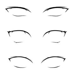 the different types of eyes drawn in black and white