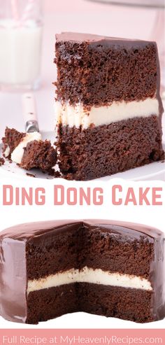 ding dong cake Ding Dong Cake, Unsweetened Cocoa Powder, Rich Chocolate Cake, Chocolate Coating, Dessert Cake, Ding Dong, Unsweetened Cocoa, Granulated Sugar, Fun Desserts