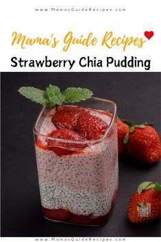 Strawberry Chia Pudding, Chia Pudding Recipe, Chia Pudding Recipes, Pudding Recipe, Chia Pudding, Strawberry Recipes, Pudding Recipes, Chia Seeds, Food Recipe