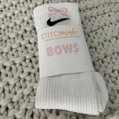 Bow Embroidered Socks Ribbon Embroidered Socks Bow Crew Socks Ribbon Crew Socks Girly Socks Trendy Socks - Etsy Christmas Coal, Embroidery Crewneck, Flower Socks, Trendy Socks, Embroidered Socks, Embroidered Tote Bag, Embroidered Tote, Personalized Fathers Day Gifts, Dream Gift