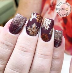 November Nail Designs, Fall Thanksgiving Nails, Thanksgiving Nail Designs, Thanksgiving Nail Art, Thanksgiving Nail, Simple Fall Nails, Fingernail Designs, Fall Gel Nails, Fall Nail Art Designs