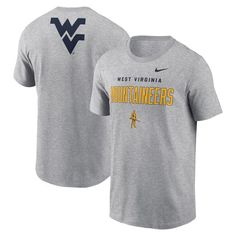 Showcase your West Virginia Mountaineers pride with this Nike Campus 2-Hit Primary Mascot T-Shirt. Made from 100% cotton, this tee provides a super-soft feel for all-day comfort. The classic crew neck design ensures a timeless look that pairs perfectly with any game day outfit. Nike College Fan Apparel T-shirt, Nike Pre-shrunk Fan Apparel T-shirt, Nike Cotton T-shirt With Team Logo, Nike Graphic Tee For Fans, Nike Crew Neck T-shirt For College, Athletic Heather Crew Neck T-shirt For Game Day, Nike Collegiate Crew Neck T-shirt, Nike Crew Neck T-shirt For Fan Merchandise, Nike Cotton T-shirt In Team Colors