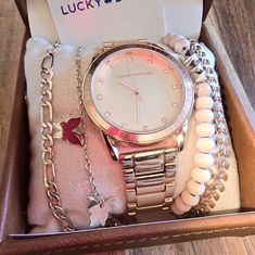 Lucky Brand Rose Gold Watch Gift Set Nwt Watch,Bracelet Gift Set Watch Gift, Brand Accessories, Watches Women, Watch Bracelet, Gift For Woman, Rose Gold Watch, Bracelet Gift, Gift For Women, Gold Watch