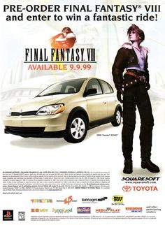 an advertisement for the final fantasy vii