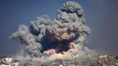 In this Tuesday, July 29, 2014 file photo, smoke and fire rise from the explosion of an Israeli strike in Gaza City. Hamas admitted in August that it had kidnapped and killed 3 Israeli teens. Human Rights Watch, Water Pollution, Media Images, Best Music, Holy Bible, Pollution, Middle East, World News