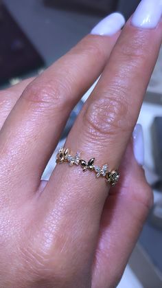 MaterialsGold, Diamonds DescriptionUp for sale we have a beautiful 14K Gold 3/4 Butterfly Diamond Ring. Specifications:-Model #: DHOD34BFLY-Metal Type: Rose, Yellow, and White Gold-Metal Purity: 14K-Gold Weight: 2.07 grams, approx. depending on ring size-Total Diamond Weight: 0.13 carats approx.-Color: F-G-Clarity: SI Brief Overview:-Free Sizing W/ Purchase-14 Day Return Policy-Conflict Free Diamonds-Satisfaction GuaranteeSatisfaction Guarantee:David's House of Diamonds is dedicated to bring you Elegant Gold Butterfly Ring With Diamond Accents, Elegant Yellow Gold Butterfly Ring With Cubic Zirconia, Rose Gold Diamond Butterfly Ring For Anniversary, Elegant Gold Diamond Butterfly Ring, Anniversary Rose Gold Diamond Butterfly Ring, Fine Jewelry Yellow Gold Butterfly Ring With Diamond Accents, Yellow Gold Butterfly Ring With Diamond Accents, Elegant Yellow Gold Butterfly Ring With Diamonds, Elegant Yellow Gold Diamond Butterfly Ring