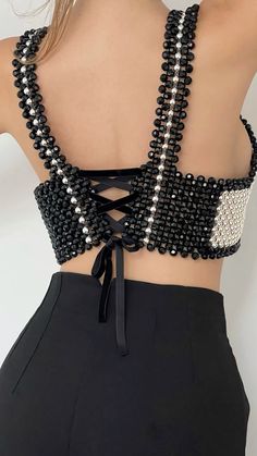 #croptopoutfits #crop #croptophack #pearl #beading #beadedjewelryofinstagram #beads #beadedtop #fashionista #fashionhack #outfitstyle #outfittrends #outfitidea #outfits #chic #blackandwhite #blackoutfitideas #eveningdress #eveningbag #partywear #summerstyle #summerdress #aesthetic #aestheticstyle #styleoftheday #styleinfluencer #corset #corsetstyling Silver Crop Top, Bead Dress