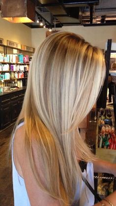 Hair Blonde Highlights Lowlights, Balayage Straight Hair, Medium Hairstyle, Fotos Ideas, Blonde Hair Looks, Blonde Hair With Highlights