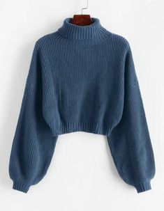 Dark Sea Green, Knitwear Collection, Dark Sea, Fashion Vocabulary, Blue Ivy, Red Dark, Daily Style, Cute Sweaters, Lantern Sleeve