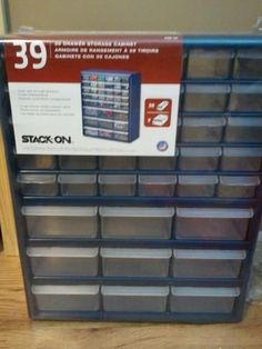 stackon storage bins for sale on the floor