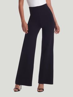 Commando-Neoprene-Wide-Leg-Pant Day At The Office, Trend Report, Wide Leg Pant, Leg Design, Real Women, High Waisted Pants, The Office, Black Pants, Wide Leg Pants