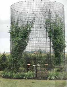 an advertisement for the garden change - to - contemplation in front of a large round building