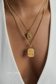 Elevate your everyday style with our tarnish-resistant stainless steel necklaces, perfect for effortless everyday wear. Crafted to shine through every moment, these pieces are not only stunning but also make the perfect gifts for any occasion. Explore the timeless beauty of stainless steel jewelry that stays brilliant day after day. #necklaces #stainlesssteeljewelry #everydaywear #giftideas Spiritual Charm Necklace With Initial Pendant, Everyday Spiritual Rectangular Pendant Jewelry, Divine Feminine Energy, Feminine Energy, Stainless Steel Necklace, Divine Feminine, Steel Jewelry, Stainless Steel Jewelry, Everyday Style