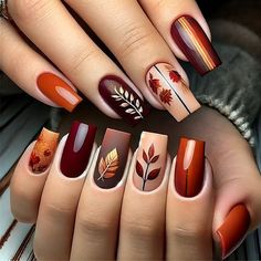 #FallNailMagic #BurgundyBliss #GoldenLeafAccents #AutumnNailArt #BurntOrangeGradient #DeepPlumDreams #GoldenSpecksFall #OliveGreenMatte #GoldenVineNails #FallForGreen #PumpkinCreamNails #CopperAccentLove #SwirlPatternsFall #NailTrendAutumn #FallColorPalette #GoldenFallTouches #ChicAutumnNails #FallFoliageNails #AutumnGlowMani #Fallnails #Nailsinspo #Fallnailinspo #Autumnails #Octobernails #cutenails #trendingnails #nailtrend #fallnailtrend #nailstyles #stylishnails Oct Nails, Unique Fall Nails, Nail Design Gold, Artistic Patterns, African Turban, Nails Arts, September Nails, Fall Nail Trends