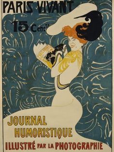 an old poster with a woman holding a camera