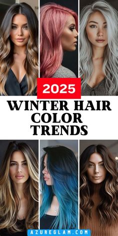 Winter 2025 hair color trends bring 21 exciting ideas for blondes, brunettes, and women with dark hair. For long hair or shoulder-length cuts, these hair dye ideas offer a range of shades, from rich red for brunettes to cool, frosty tones for blondes. Dark hair lovers can embrace deep winter hues, perfect for the colder months. Color Long Hair Ideas, Two Toned Dark Hair, Winter Lowlights Brunettes, Color Hair Ideas 2024, Hair Colour 2025 Trends Women, Best Color To Blend Gray Hair, Fall Hair Colors For Long Hair, Cool Winter Hair Color Ideas, Autumn 2024 Hair Colour