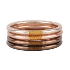 BuDhaGirl | Set of Four | All Weather Bangles in Fawn - Giddy Up Glamour Boutique Modern Goddess, Modern Bangle, It Goes Like This, Fawn Colour, Courage To Change, Serenity Prayer, Mother Goose, Metal Detector, Daily Ritual