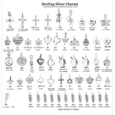 Add an adorable sterling silver charm to your bracelet or necklace or just purchase charms separately.Please reference chart for charm dimensions (does not include top ring or bail). Affordable Silver Symbolic Charms, Cheap White Pendant Charms, Cheap Nickel-free Round Charms, Silver Dainty Charms, Sterling Silver Dainty Charms For Anniversary, Dainty Sterling Silver Charms For Anniversary, Pink Sterling Silver Dangle Charms, Dainty Silver Charms, Personalized Sterling Silver Jewelry With Dangling Charms