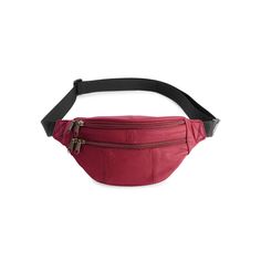 Go hands-free with this AmeriLeather leather fanny pack. How do you accessorize? Check out our ACCESSORIES GUIDE for essential tips to elevate your style with must-have accessories.DETAILS 11.5"W x 3 "D x 4.5"H Waist strap: up to 40" long Zipper closure Interior: pen holder Exterior: 3 zip pockets Water repellentCONSTRUCTION & CARE Exterior: leather Lining: polyester Wipe clean Imported Size: One Size. Color: Red. Gender: female. Age Group: adult. Red Leather Crossbody Belt Bag, Leather Fanny Pack, Pen Holders, Fanny Pack, Cleaning Wipes, Zip Pockets, 3 D, Red, Leather