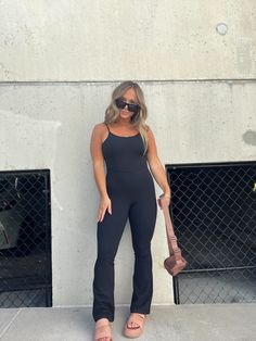 Details Full Length Catsuit with Adjustable Straps Color: Black Material: 80% Poly/20% Span Size Runs True to Size Model is Wearing a Size Small Model Measurements Size: 4/6 Height: 5'2" Weight: 135lbs Bust: 35" Waist: 28" Hips: 37" Bra Size: 34D 150 Lbs, Catsuit, Bra Sizes, Black Media, Adjustable Straps, Full Length, Bra, How To Wear, Black