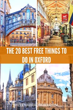 the 20 best free things to do in oxford