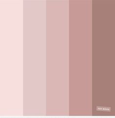 the color pink is shown in shades of brown, beige and pales with white