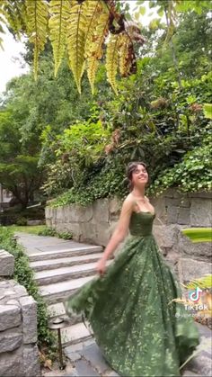 Prom Dress Green Floral, Prom Dresses 2023 Elegant, Soft Natural Prom Dress, Junior Prom Dresses 2022, Puff Sleeve Evening Gown, Prom Dresses Ethereal, Floral Green Prom Dress, Green Aesthetic Prom Dress, Aesthetic Long Dress Formal