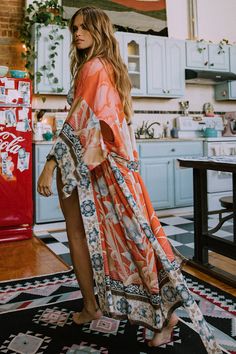 Search Results - Spell AUS Kimono Wraps, Long Floral Kimono, Beach Tunic Dress, Bohemian Robes, Long Kimono Dress, Mode Prints, Plus Size Bohemian, Boho Mode, Kimono Floral